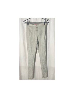 Gray Sparkle Tight-Leg Pants